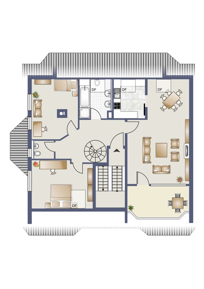 Grundriss 1. DG zur unverbindl. Illustration